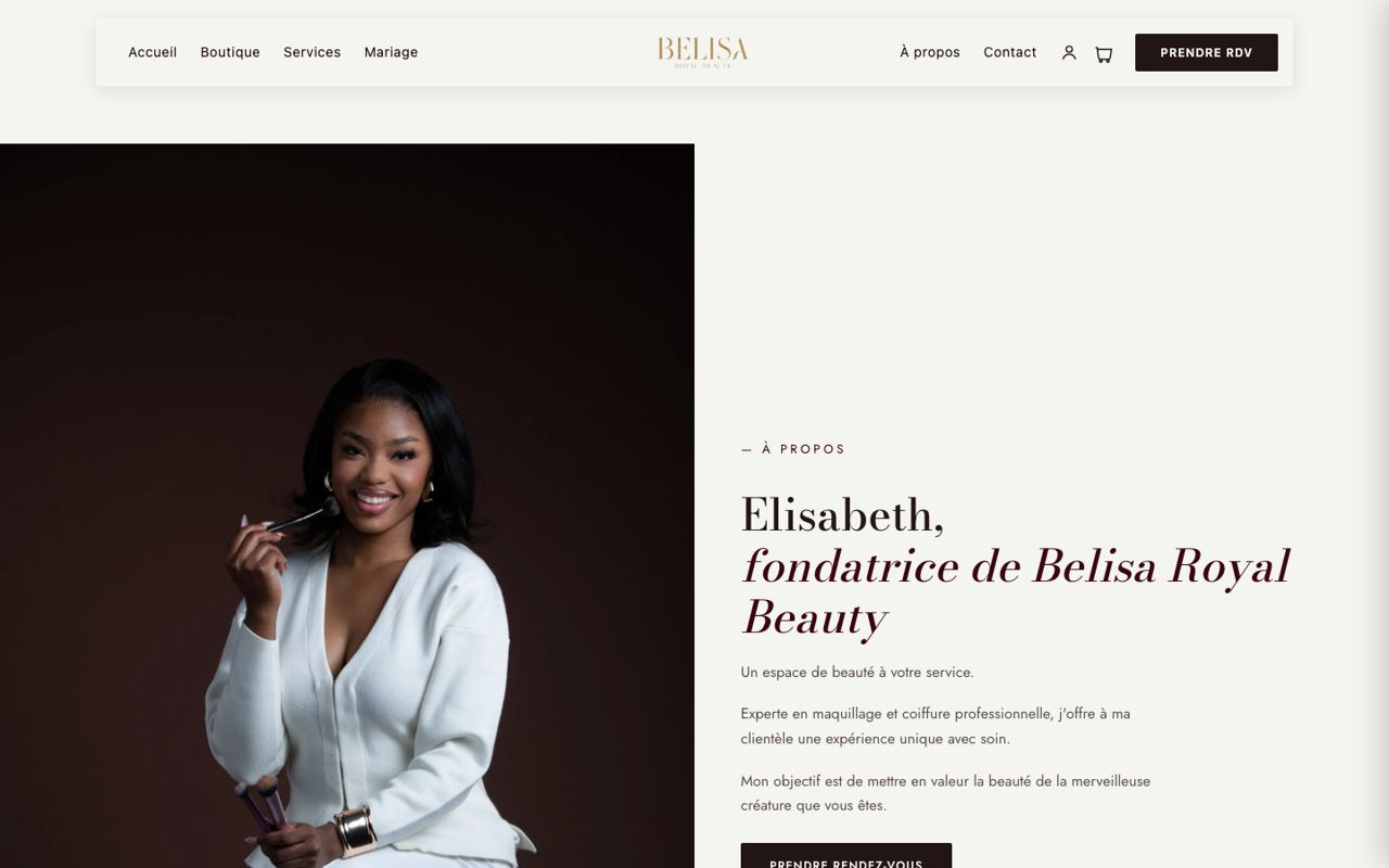 Belisa Royal Beauty : À propos, version ordinateur