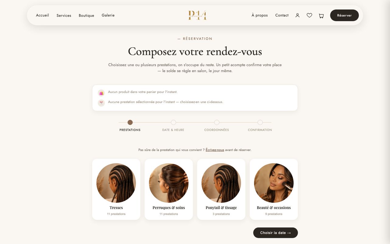 Perfection 14 : Réservation, version ordinateur