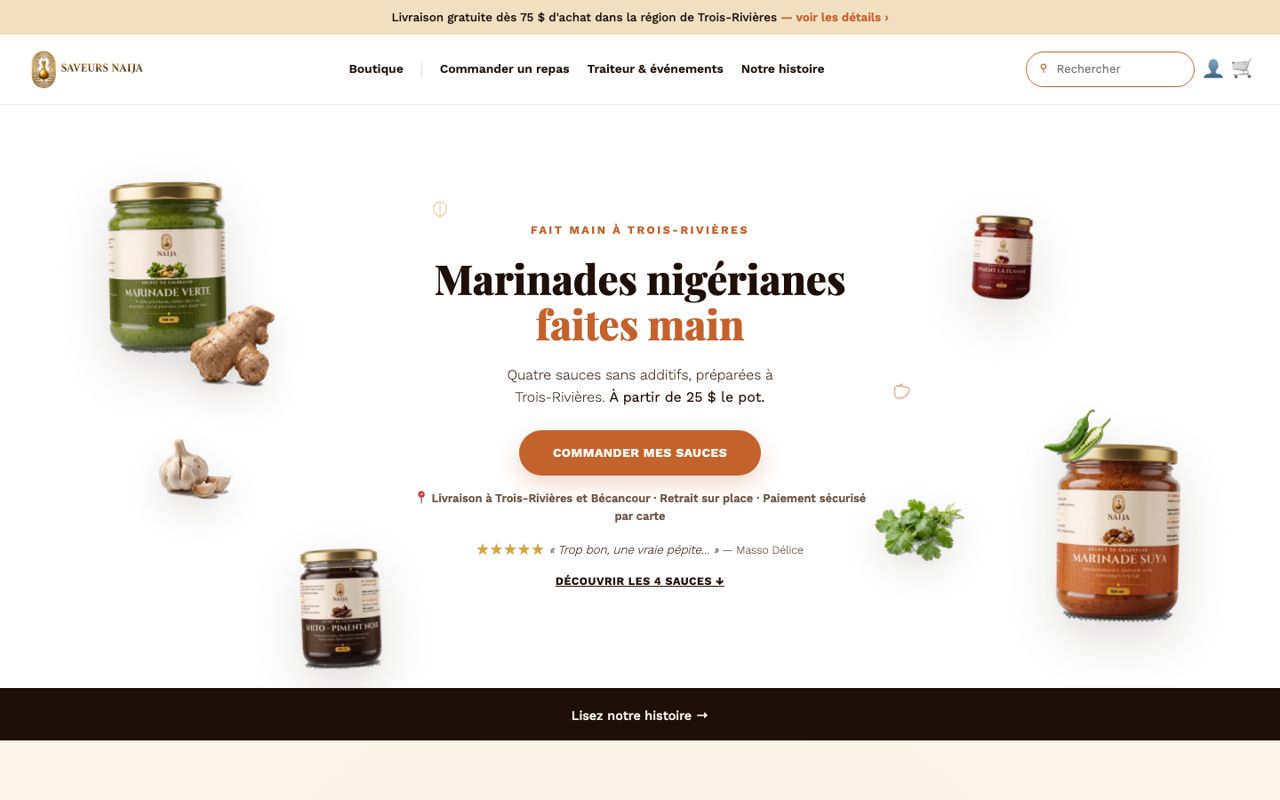 Site Saveurs Naija