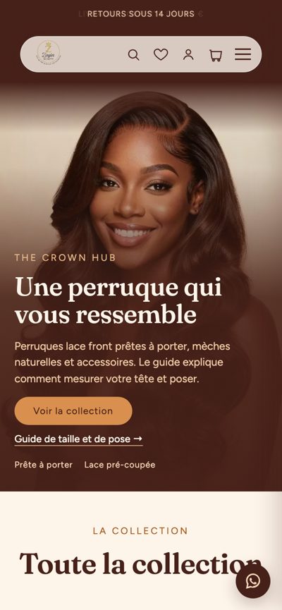 Zayin Beauty : Collection perruques, version mobile