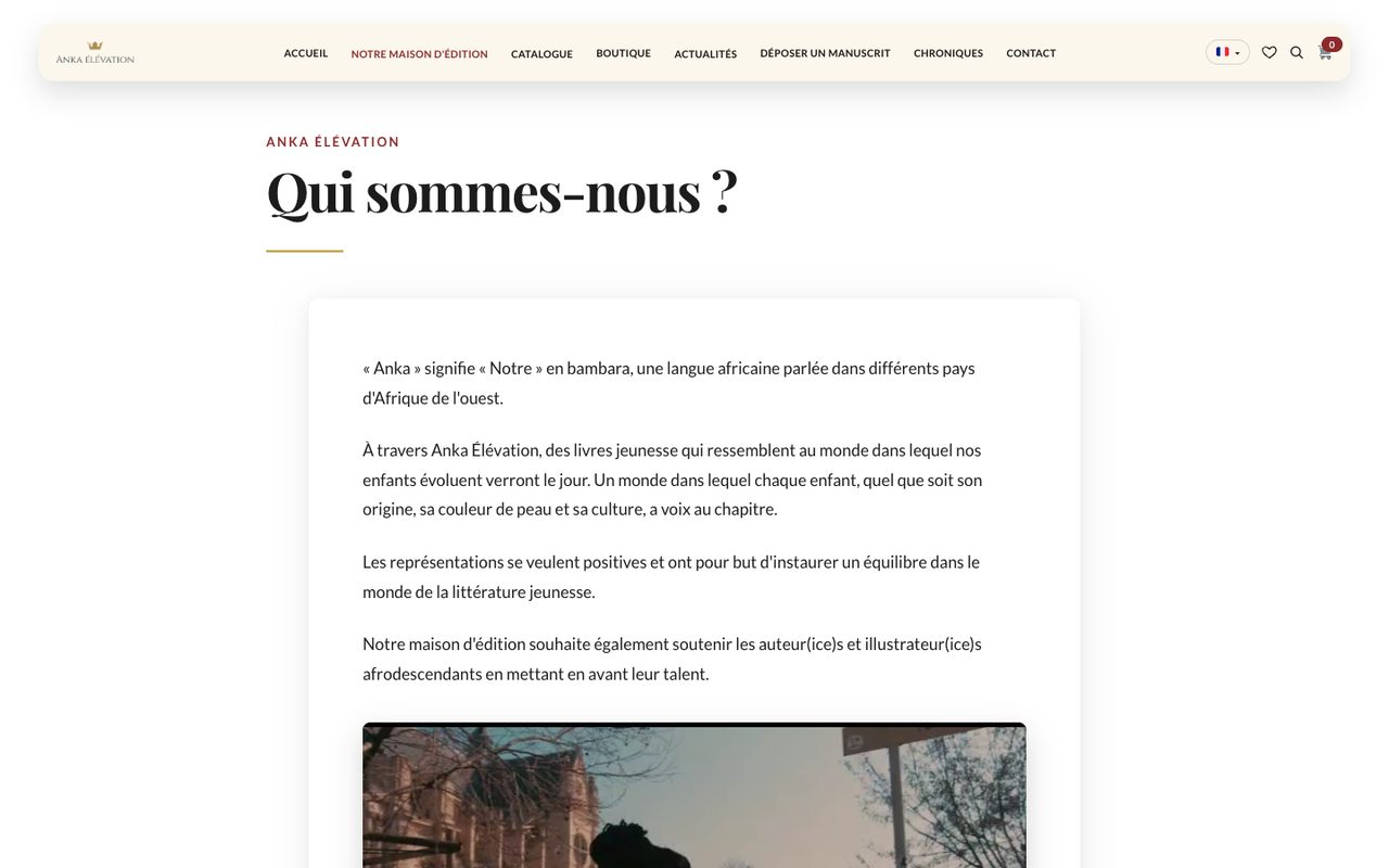 Anka Élévation : Qui sommes-nous, version ordinateur