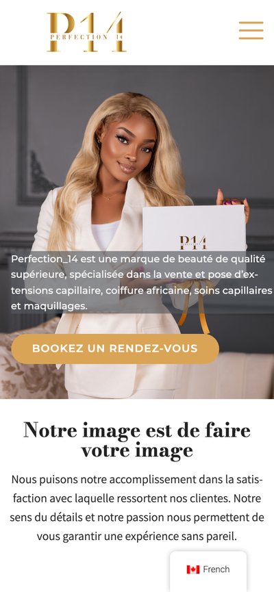 Perfection 14 : Accueil, ancien site, version mobile